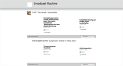 Desktop Screenshot of broadcast.steamtalks.de